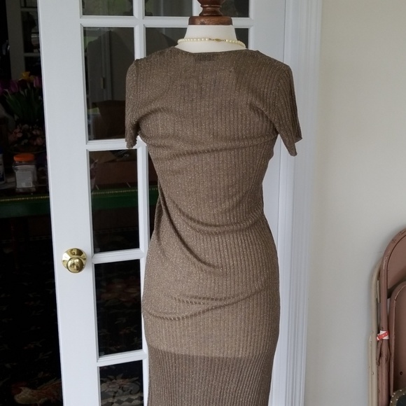 ⬇️⬇️Zara Maternity Mood Metallic Dress (NOT LINED) - Picture 4 of 7